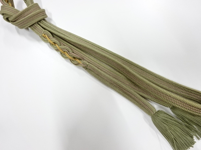 正絹　撚り房　手組帯締め